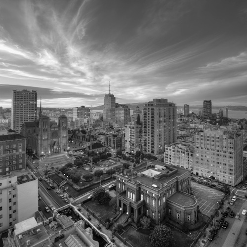 San Francisco | Nob Hill black and white photo