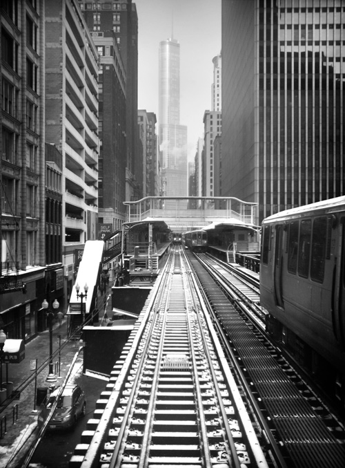 Adams L North (Vertical) black and white photo