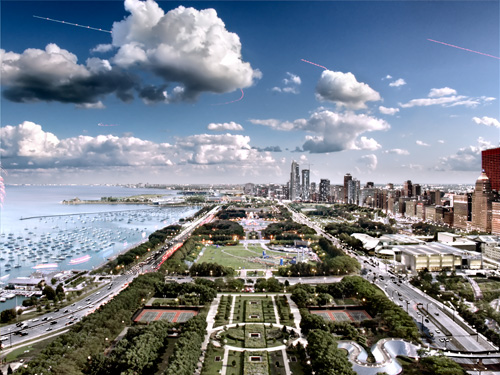 Chicago Lake Front | Venetian Night Photo