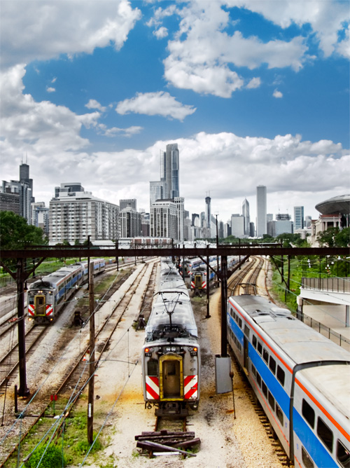 Metra Rail Yard Photo