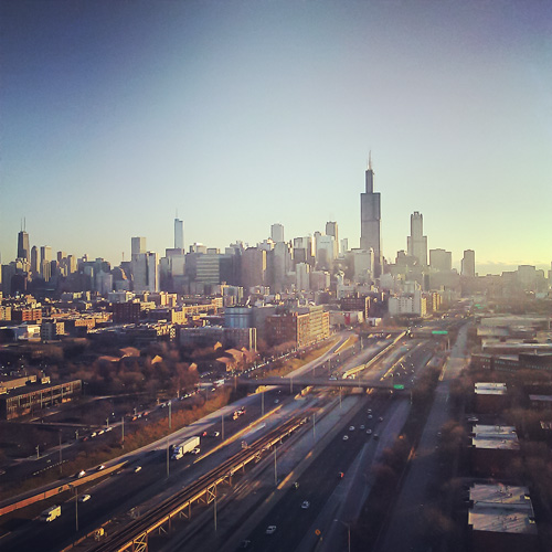 Rush Hospital Skyline Photo