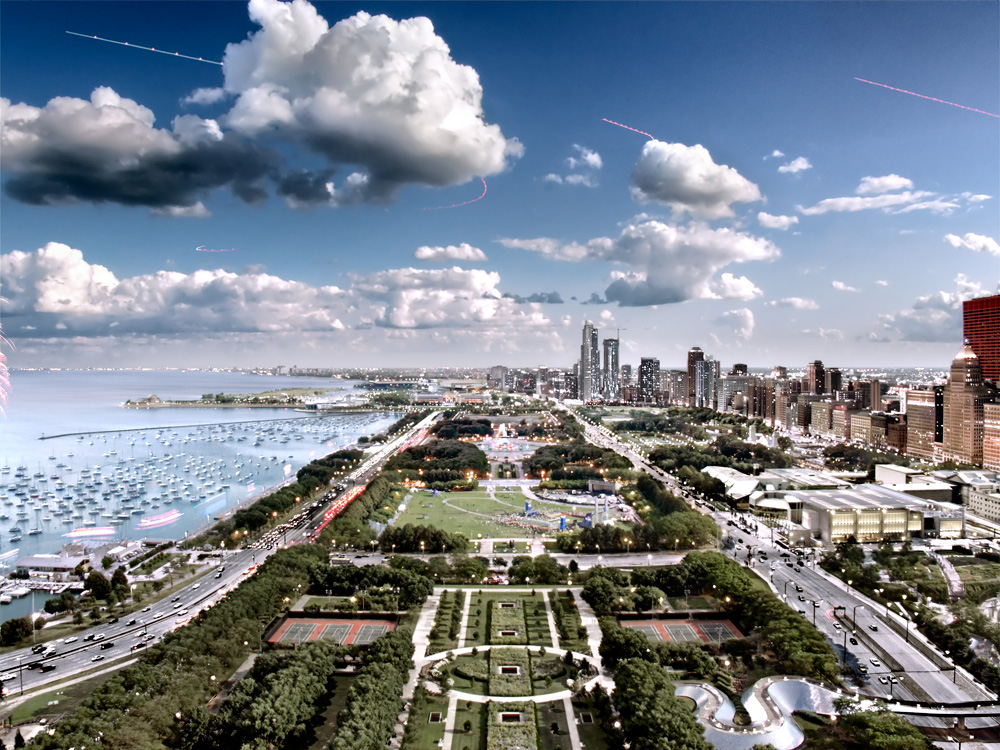 Chicago Lake Front Night Chicago Planck Studios Chicago