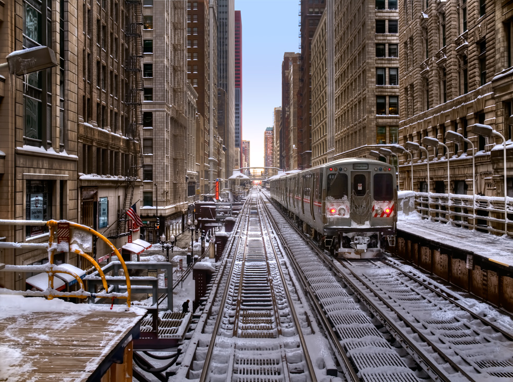 Randolph El Station Print