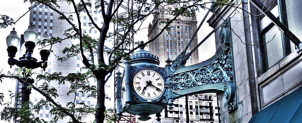 Marshall Fields Clock Print