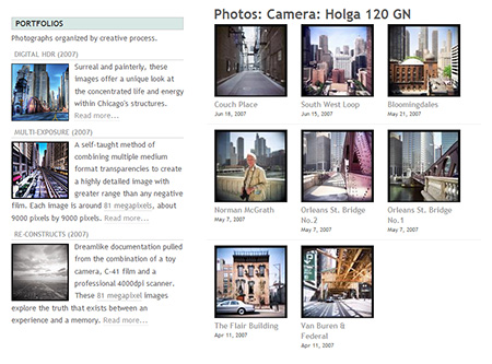 Photo Index Links Screenshot